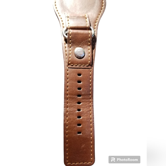 KENNETH COLE UNLISTED MENS BROWN VEGAN LEATHER WATCH BAND - Picture 2 of 5